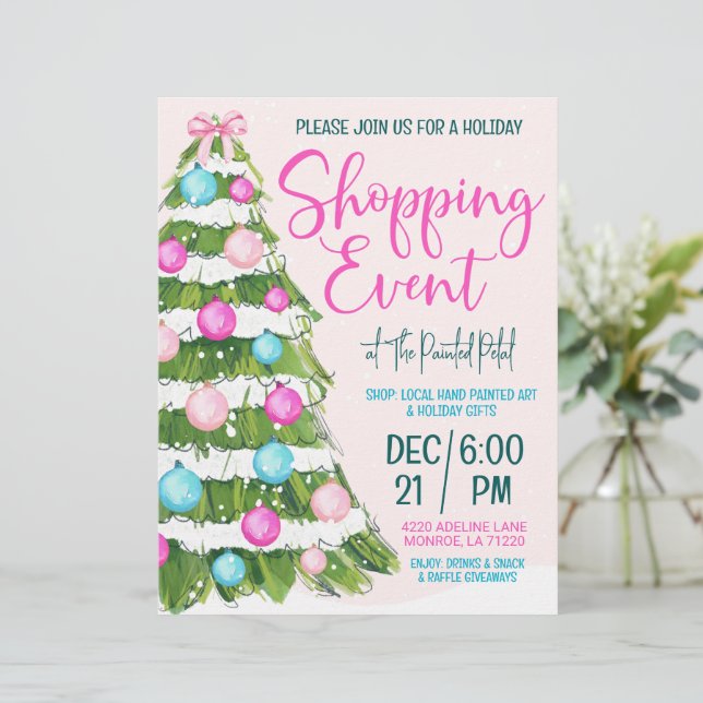 Holiday Shopping Event 8.5 x 11 Flyer (Standing Front)