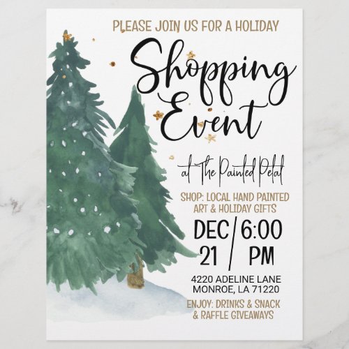 Holiday Shopping Event Flyer