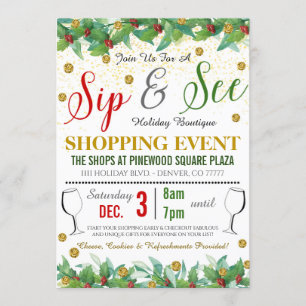 Holiday Shopping Invitation