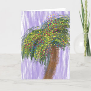 Holiday Shore Tree Art Card