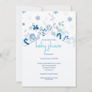 Holiday Shower for Boy Invitation