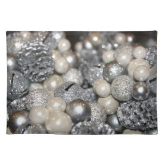 Holiday Silver Sparkle Placemats