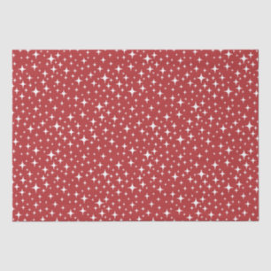 Holiday Simple Starry Glimmers Red Tissue Paper