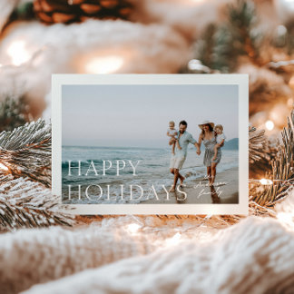 Holiday Simplicity Photo Holiday Card
