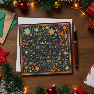 Holiday Smiles Inspirational Inspirivity Holiday  Card
