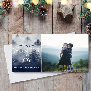 Holiday Snow Forest Winter Wonderland Photo Card