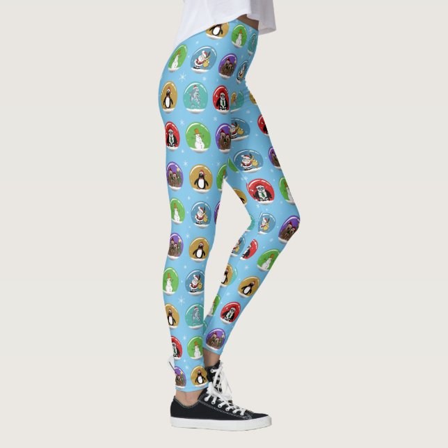 Holiday Snow Globes Leggings (Right)