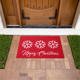 Holiday Snowflake Doormat