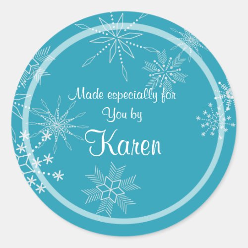 Holiday Snowflake Gift Sticker
