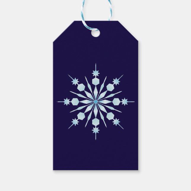 Holiday Snowflake Gift Tags (Front)