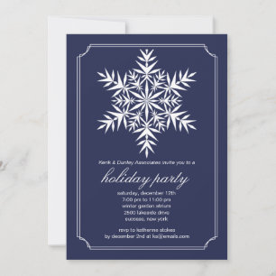 Holiday Snowflake Invitation