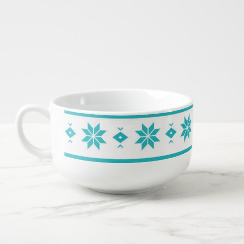 Holiday Snowflake Jumbo Soup Mug