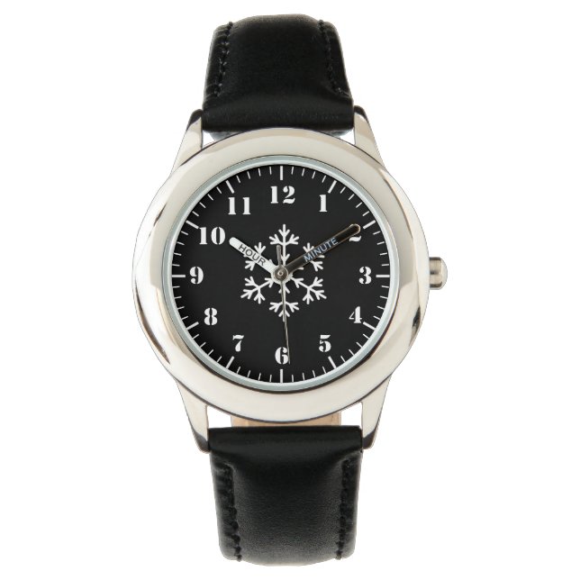 Holiday Snowflake Kids Wrist Watch (Front)