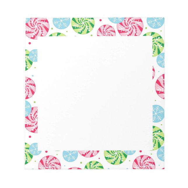 Holiday Snowflake Notepad (Front)