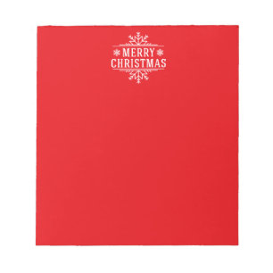 Holiday Snowflake Notepad