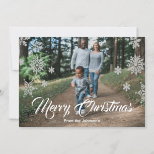 Holiday Snowflake Photo Announcement