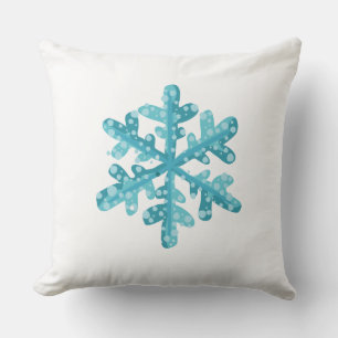 Holiday Snowflake Throw Pillow