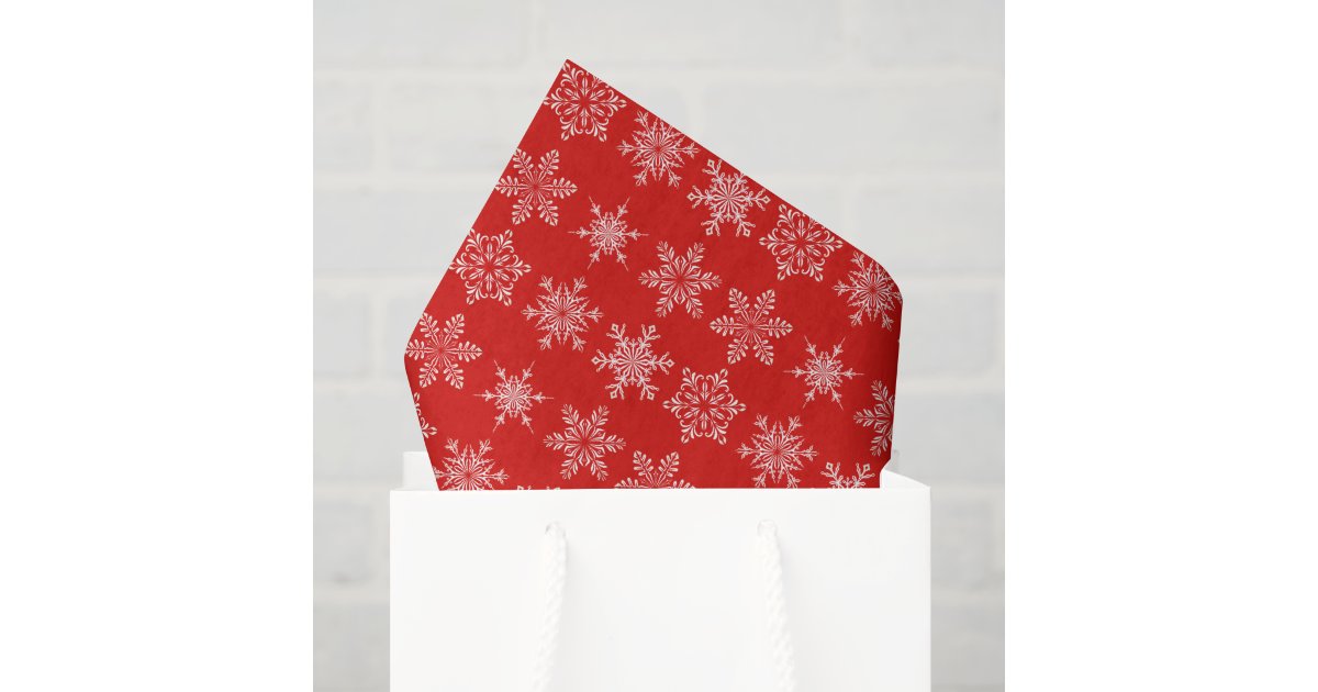 Holiday Snowflake Tissue Paper Zazzle