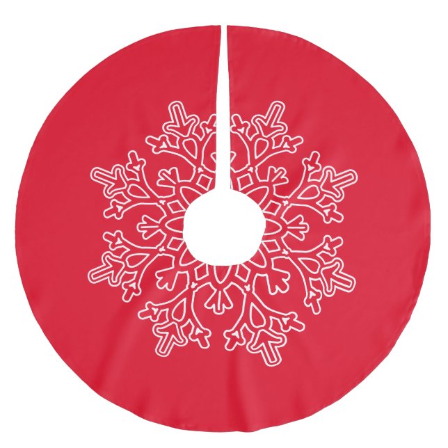 Holiday Snowflake Tree Skirt (Front)