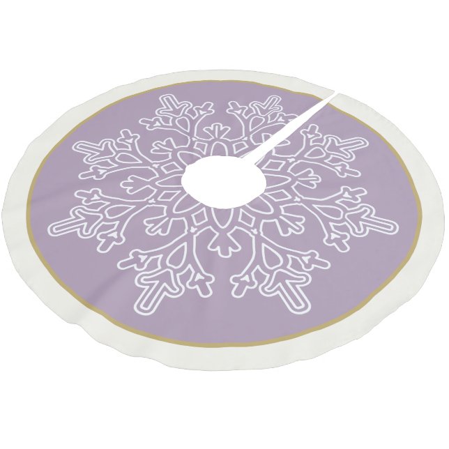 Holiday Snowflake Tree Skirt (Angled)