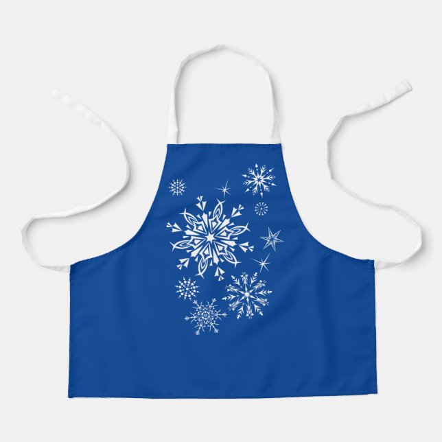 Holiday Snowflakes Apron (Front)