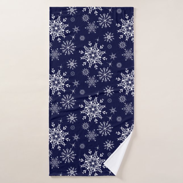 Holiday Snowflakes   Bath Towel (Bath Towel)