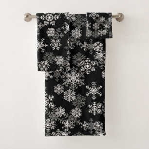 Holiday Snowflakes Bath Towel Set