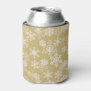 Holiday Snowflakes Can Cooler