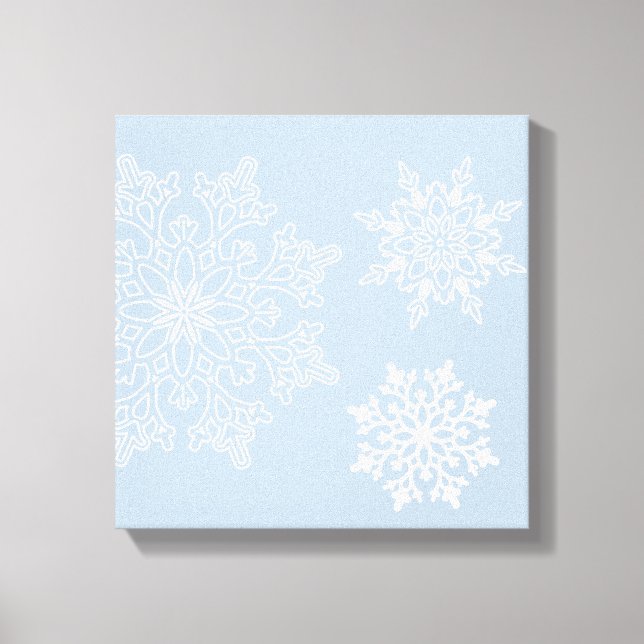 Holiday Snowflakes Canvas Art (Front)