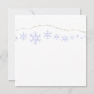 Holiday Snowflakes Card