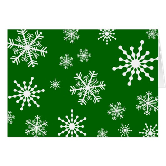 Holiday Snowflakes Cards (Front Horizontal)