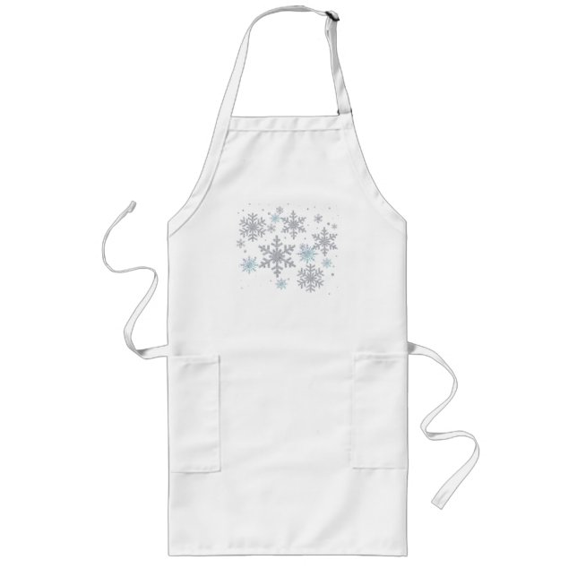 Holiday Snowflakes Chef Apron (Front)