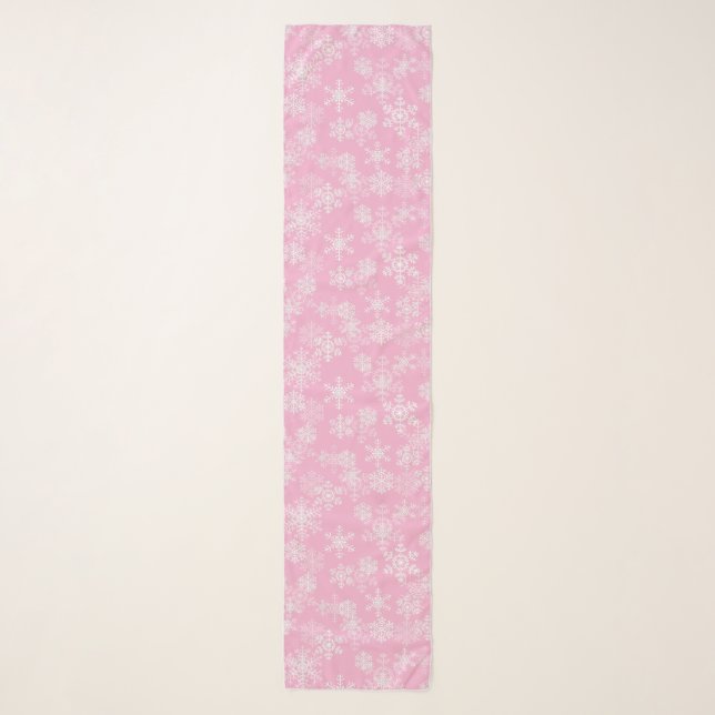 Holiday Snowflakes Chiffon Scarf (Front)