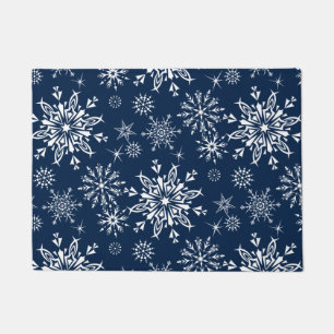Holiday  Snowflakes Doormat