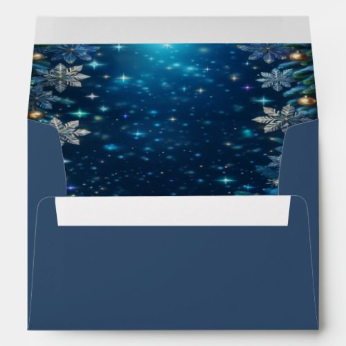 Holiday Snowflakes Envelope