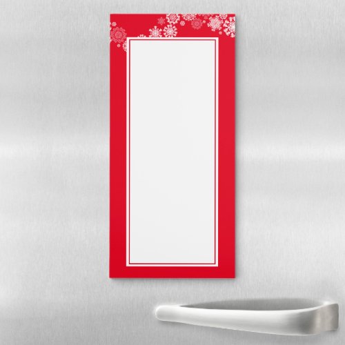 Holiday Snowflakes Fridge Note Pad