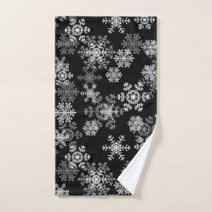 Holiday Snowflakes Hand Towel