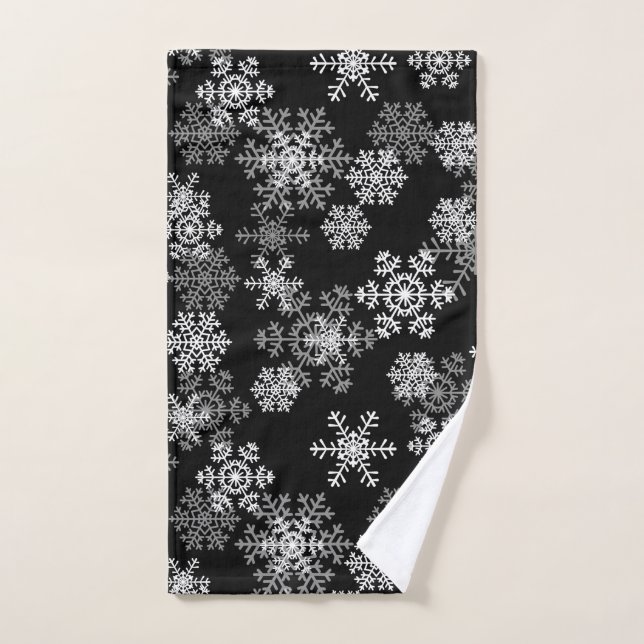 Holiday Snowflakes Hand Towel (Hand Towel)