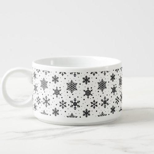 Holiday Snowflakes Jumbo Chili Mug