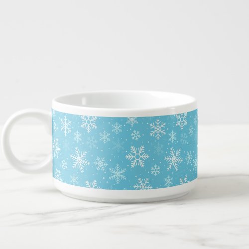 Holiday Snowflakes Jumbo Chili Mug