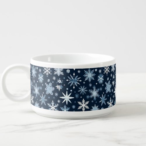 Holiday Snowflakes Jumbo Chili Mug