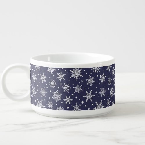 Holiday Snowflakes Jumbo Chili Mug