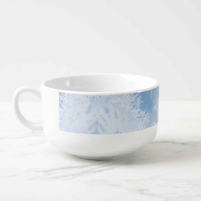 Holiday Snowflakes Jumbo Soup Mug (Right)