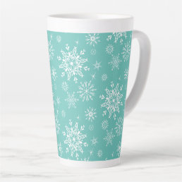 Holiday Snowflakes Latte Mug