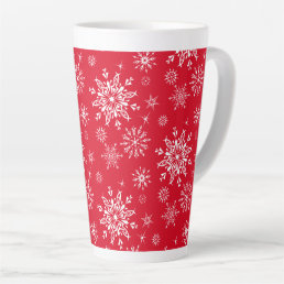 Holiday Snowflakes Latte Mug