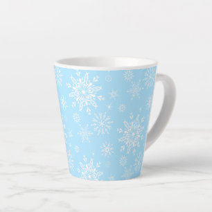 Holiday Snowflakes Latte Mug