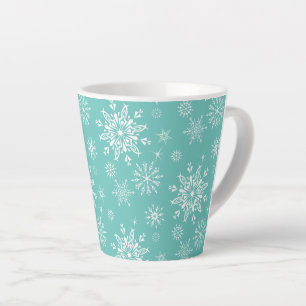 Holiday Snowflakes Latte Mug