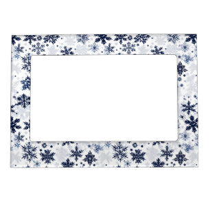 Holiday Snowflakes Magnet Picture Frame