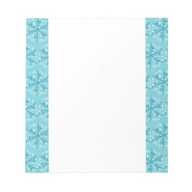 Holiday Snowflakes Notepad (Front)