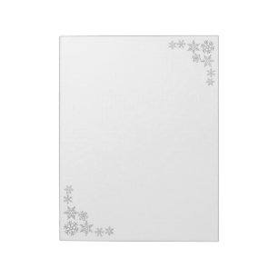 Holiday Snowflakes Notepad